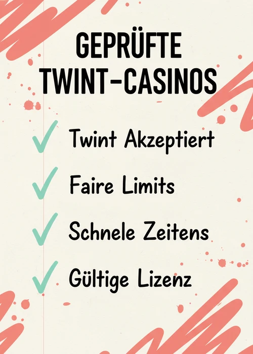 Geprüfte Twint-Casinos im Überblick: Twint akzeptiert, faire Limits, schnelle Zeiten und gültige Lizenz.