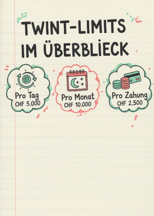 Twint-Limits im Überblick fürs Casino: Werte pro Tag, pro Monat und pro Zahlung für Schweizer Spieler.